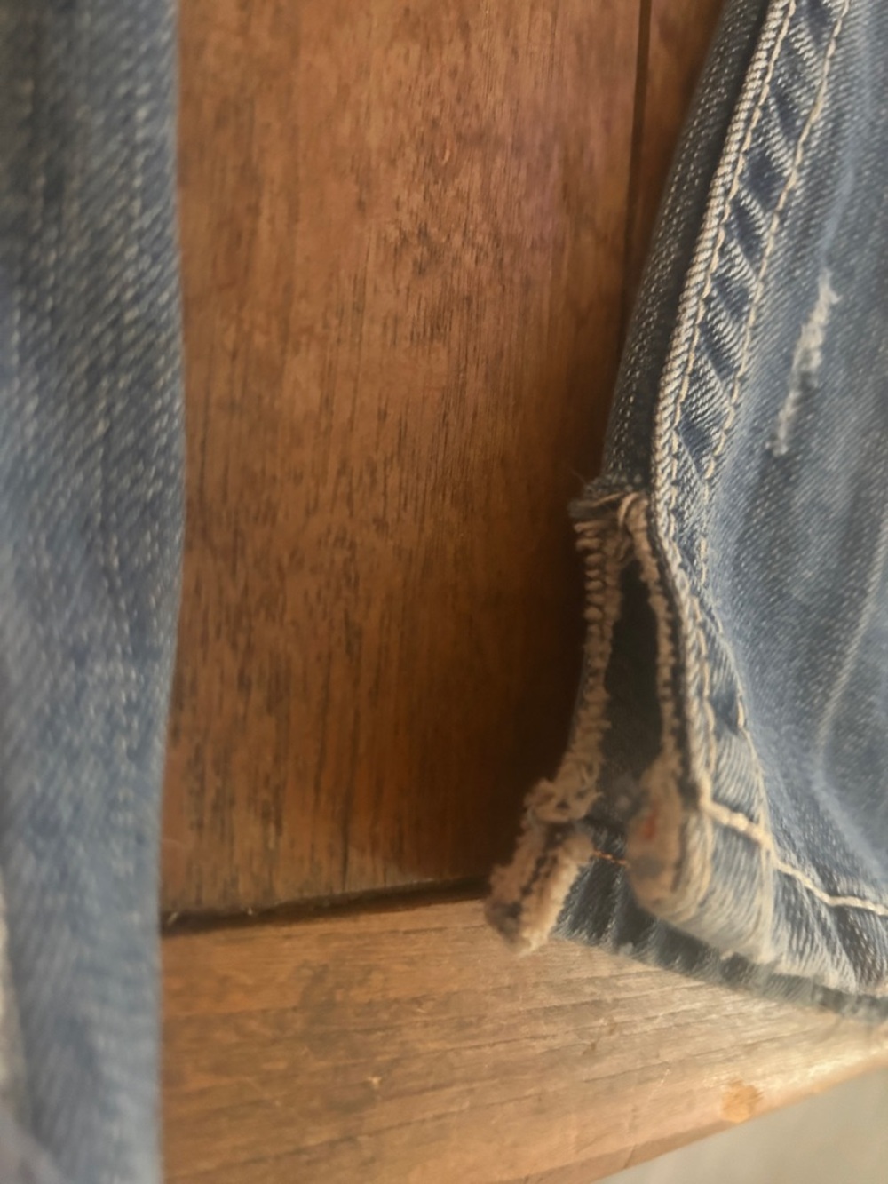 Men’s Blue Distressed ROCK REVIVAL Embroidered Pocket Jeans - Picture 12 of 13